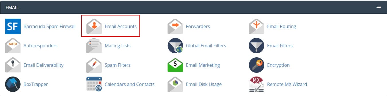 cPanel Email Accounts